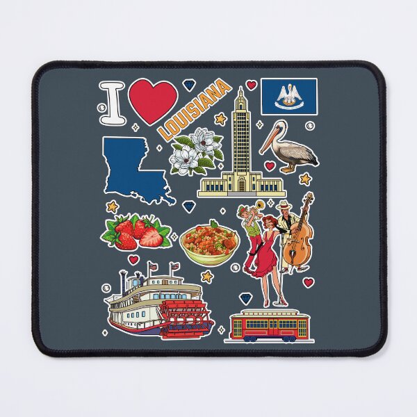 Item preview, Louisiana State Pride, Ultimate Retro Sticker Collage designed and sold by mashmosh.
