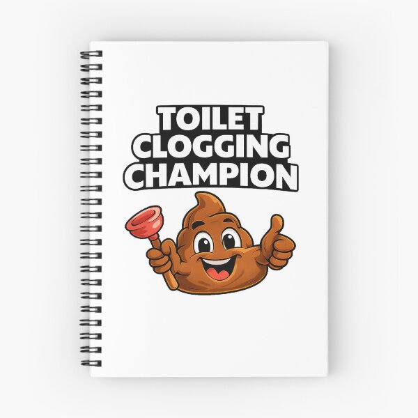 Item preview, Toilet Clogging Champion Cartoon designed and sold by Han1986.