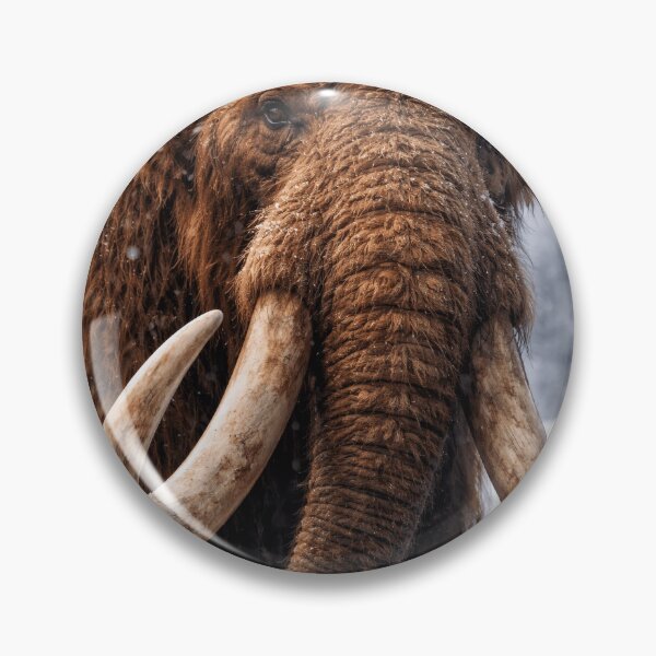 Item preview, Ancient Majesty: Portrait of the Woolly Mammoth in the Snow designed and sold by PrehistoryPulse.