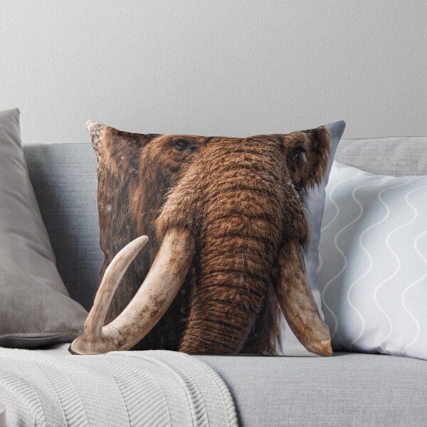 Item preview, Ancient Majesty: Portrait of the Woolly Mammoth in the Snow designed and sold by PrehistoryPulse.