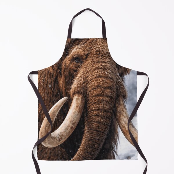 Item preview, Ancient Majesty: Portrait of the Woolly Mammoth in the Snow designed and sold by PrehistoryPulse.