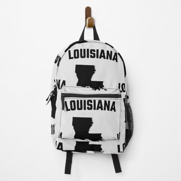 Item preview, Louisiana State Silhouette - Minimalist Black Map Design designed and sold by mashmosh.