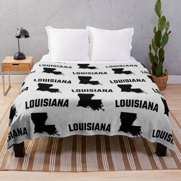 Item preview, Louisiana State Silhouette - Minimalist Black Map Design designed and sold by mashmosh.