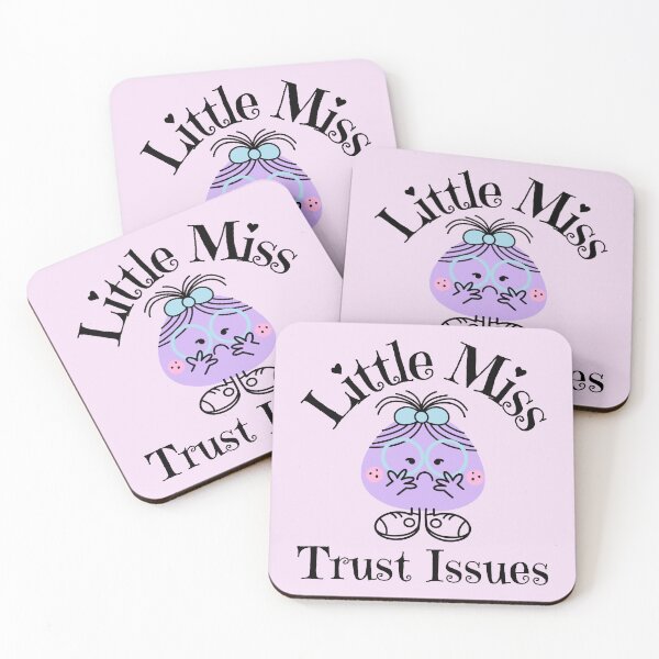 Item preview, LITTLE MISS TRUST ISSUES designed and sold by JusTiceT-shirts.