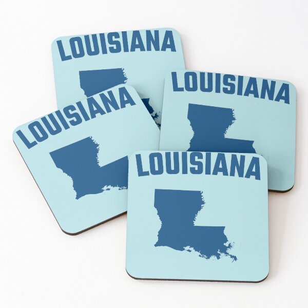 Item preview, Louisiana Pride - Classic Blue State Silhouette Typography designed and sold by mashmosh.
