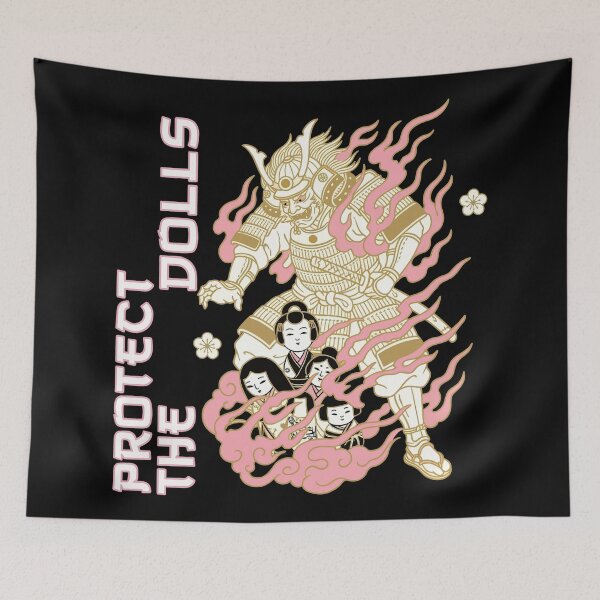 Item preview, Protect The Dolls Samurai Guardian Pink Flame designed and sold by zzz888.