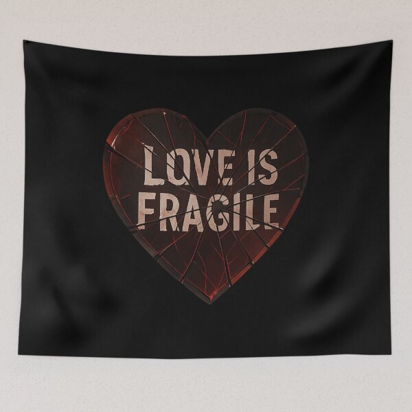 Item preview, Love Is Fragile - Shattered Mirror Heart Design designed and sold by MKreative Studio.
