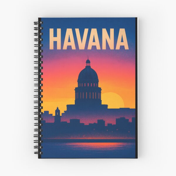 Item preview, Póster del atardecer en La Habana - El Capitolio, degradado urbano animado designed and sold by Cosmopolis.