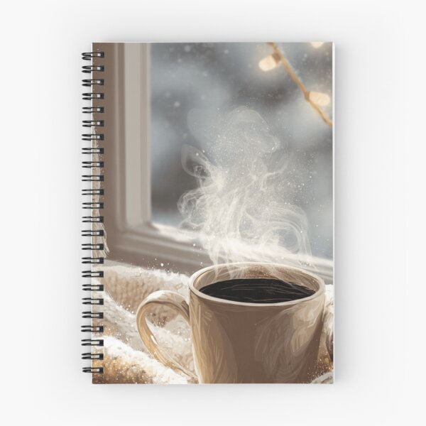 Item preview, Cozy Winter Coffee Aesthetic | Warm Mug & Snowy Window Art designed and sold by Flair-Fashion.