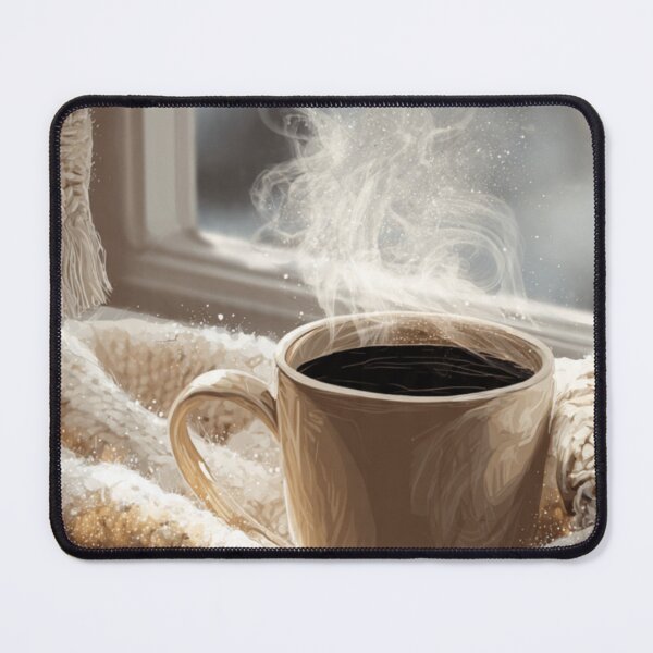 Item preview, Cozy Winter Coffee Aesthetic | Warm Mug & Snowy Window Art designed and sold by Flair-Fashion.