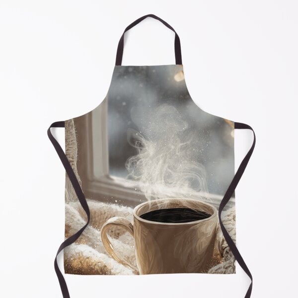 Item preview, Cozy Winter Coffee Aesthetic | Warm Mug & Snowy Window Art designed and sold by Flair-Fashion.