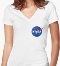 Nasa Women's Fitted V-Neck T-Shirt