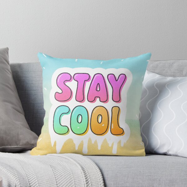 Aperçu de l'œuvre Stay Cool Melting Ice Cream Text créée et vendue par RotwisArt.