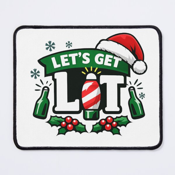 Item preview, Let’s Get Lit – Funny Christmas Lights Holiday Design designed and sold by XTC-prod.