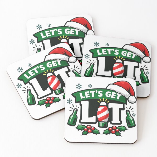 Item preview, Let’s Get Lit – Funny Christmas Lights Holiday Design designed and sold by XTC-prod.