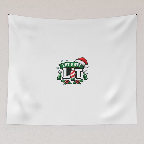 Item preview, Let’s Get Lit – Funny Christmas Lights Holiday Design designed and sold by XTC-prod.