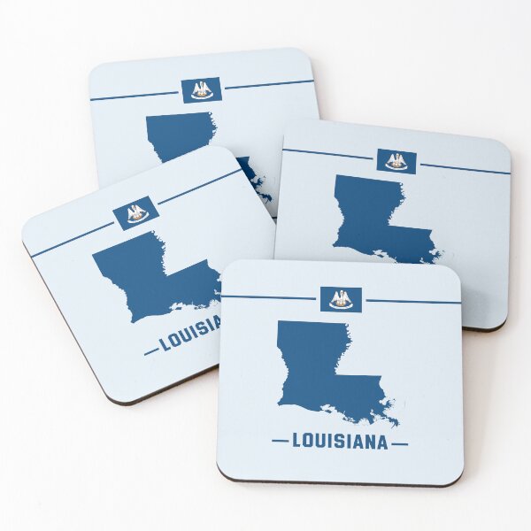 Item preview, Louisiana Pride, Classic State Silhouette & Flag Design designed and sold by mashmosh.