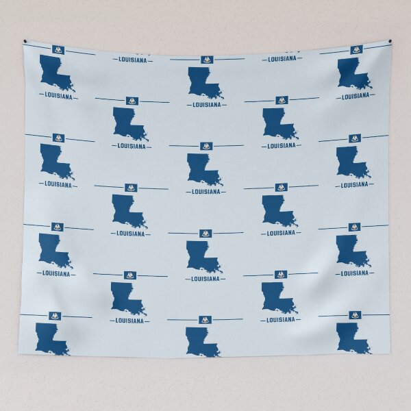 Item preview, Louisiana Pride, Classic State Silhouette & Flag Design designed and sold by mashmosh.
