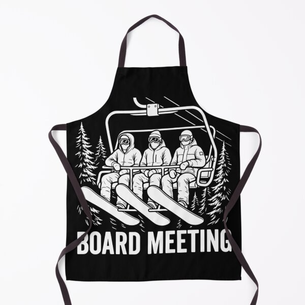 Item preview, Board Meeting Funny Snowboarding Winter Sports Pun designed and sold by Mason-Pride.