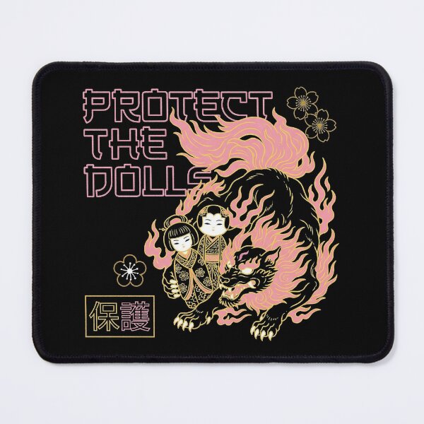 Item preview, Protect The Dolls Japanese Guardian Lion Pink Flame designed and sold by zzz888.