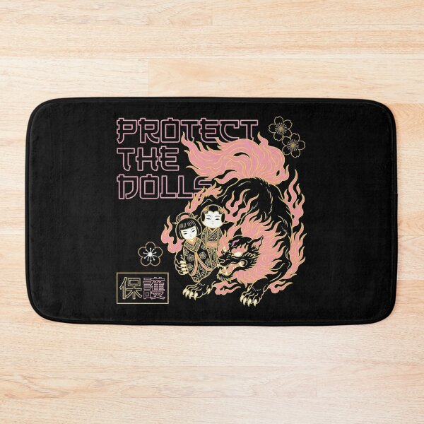 Item preview, Protect The Dolls Japanese Guardian Lion Pink Flame designed and sold by zzz888.