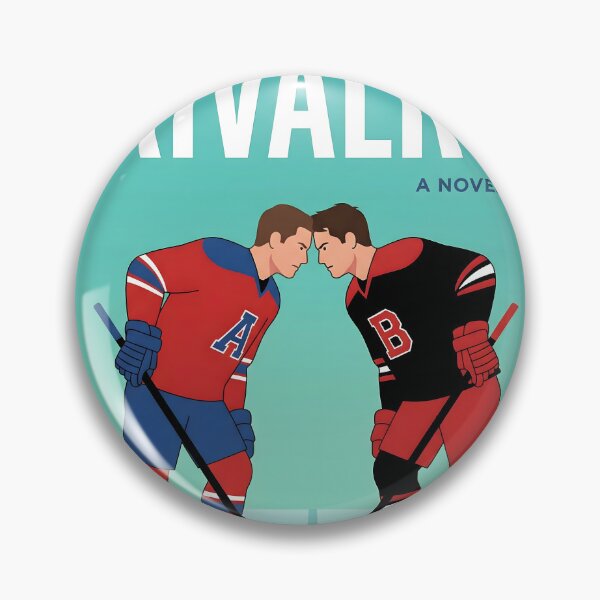 Item preview, Heated Rivalry Hockey Illustration – Intense Faceoff Sports Art designed and sold by AbstractAuraArt.