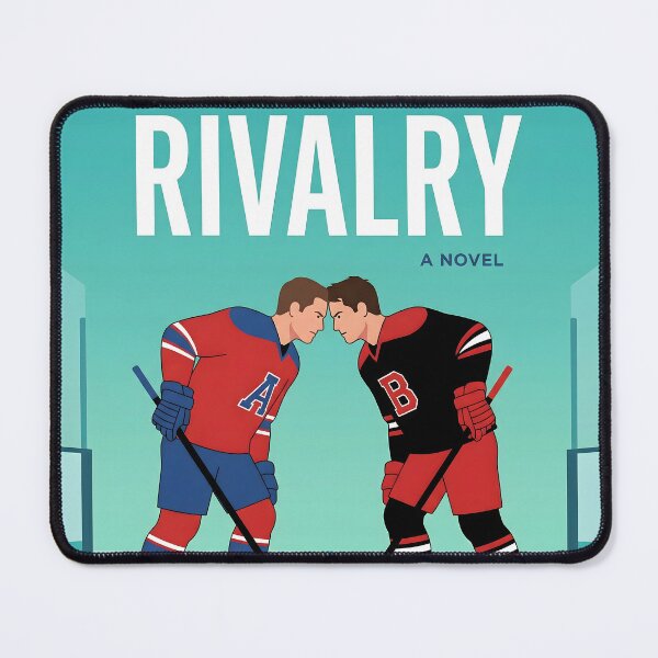 Item preview, Heated Rivalry Hockey Illustration – Intense Faceoff Sports Art designed and sold by AbstractAuraArt.