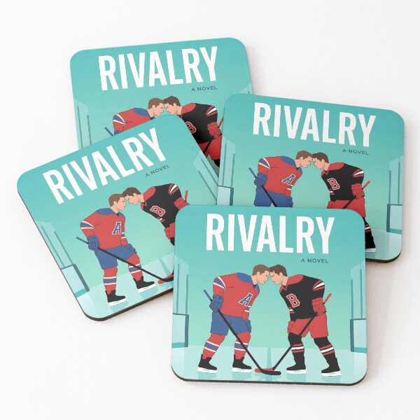 Item preview, Heated Rivalry Hockey Illustration – Intense Faceoff Sports Art designed and sold by AbstractAuraArt.