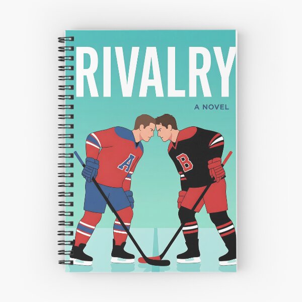 Item preview, Heated Rivalry Hockey Illustration – Intense Faceoff Sports Art designed and sold by AbstractAuraArt.