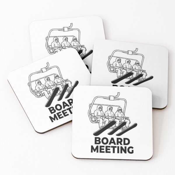 Item preview, Board Meeting Funny Snowboarding Winter Sports Pun designed and sold by Mason-Pride.