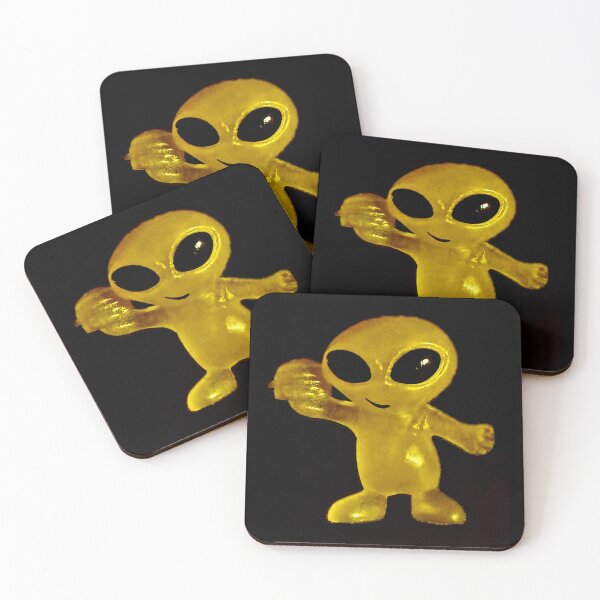 Item preview, Yellow Alien with Hamburger by ElitebyElise designed and sold by ElitebyElise.