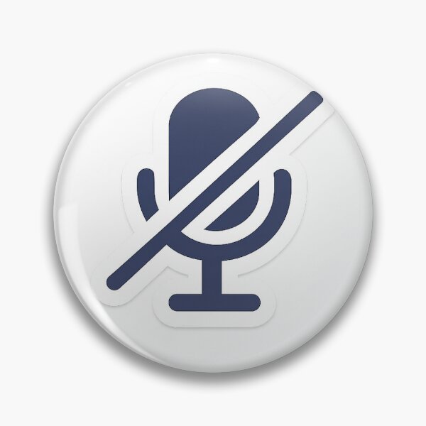 Item preview, Muted Microphone Icon Sticker — Focus Mode UI (Minimal) designed and sold by Ipzard1.