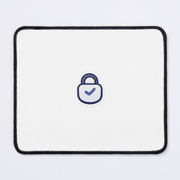 Item preview, Secure Focus Lock Icon Sticker — Minimal UI (Lock Check) designed and sold by Ipzard1.