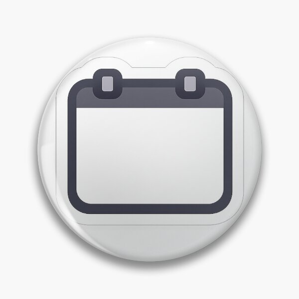 Item preview, Blank Calendar Icon Sticker — Minimal UI (No Dates) designed and sold by Ipzard1.
