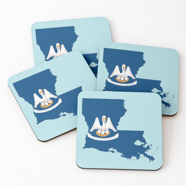 Item preview, Home is Louisiana, State Silhouette & Flag Design designed and sold by mashmosh.