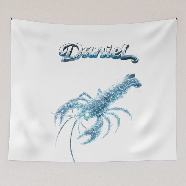 Item preview, Daniel Cancer – Mystical Water Zodiac Name Art designed and sold by AlexLineArt.