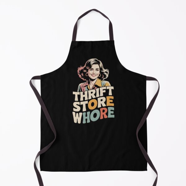 Item preview, Thrift Store Whore - This design is for confident, creative people who love vintage style, thrift shopping, and expressing their personality with humor, independence, and pride. designed and sold by ZyziowskyArt.