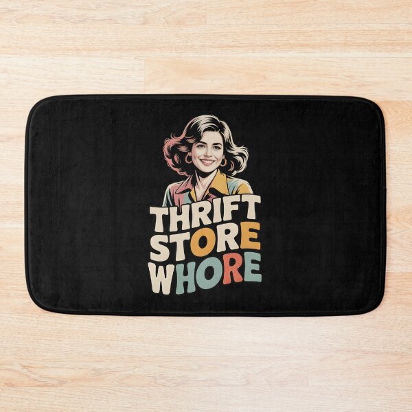 Item preview, Thrift Store Whore - This design is for confident, creative people who love vintage style, thrift shopping, and expressing their personality with humor, independence, and pride. designed and sold by ZyziowskyArt.