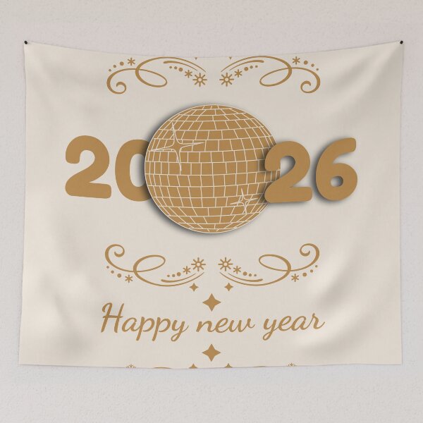 Item preview, Happy New Year 2026 Design – Festive Celebration & Fresh Start Art designed and sold by PixelWaveBD.
