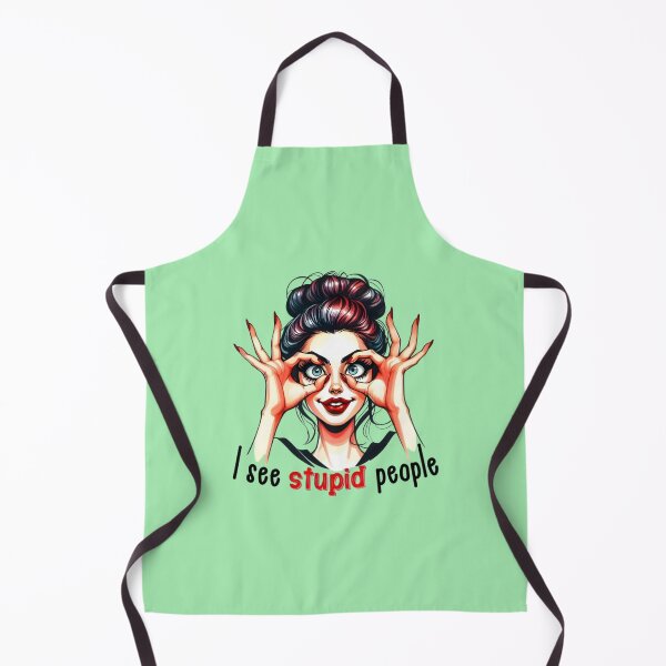Item preview, Veo gente estúpida – Ilustración divertida de una chica atrevida designed and sold by Kruti Collection.