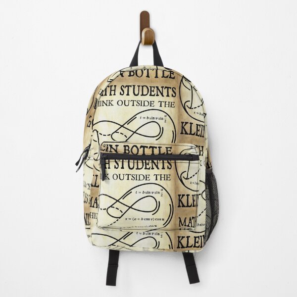 Item preview, Funny Nerdy Math Students Think Outside the Klein Bottle Math Teacher Black Text Parchment designed and sold by MathWare MathClips.