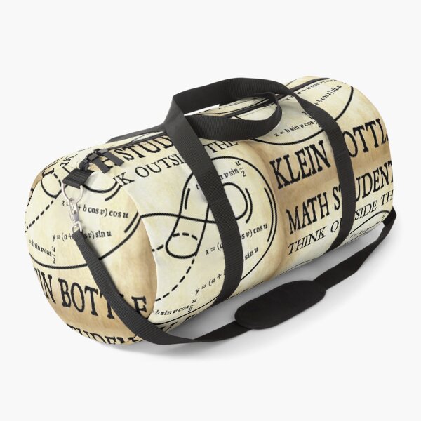 Item preview, Funny Nerdy Math Students Think Outside the Klein Bottle Math Teacher Black Text Parchment designed and sold by MathWare MathClips.