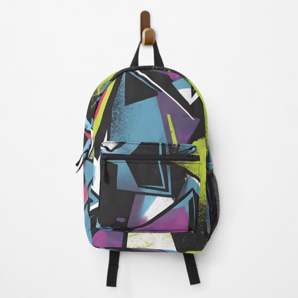 Item preview, Retro 80s Graffiti Style Geometric Spray Art designed and sold by Chic_Clip_Craft.