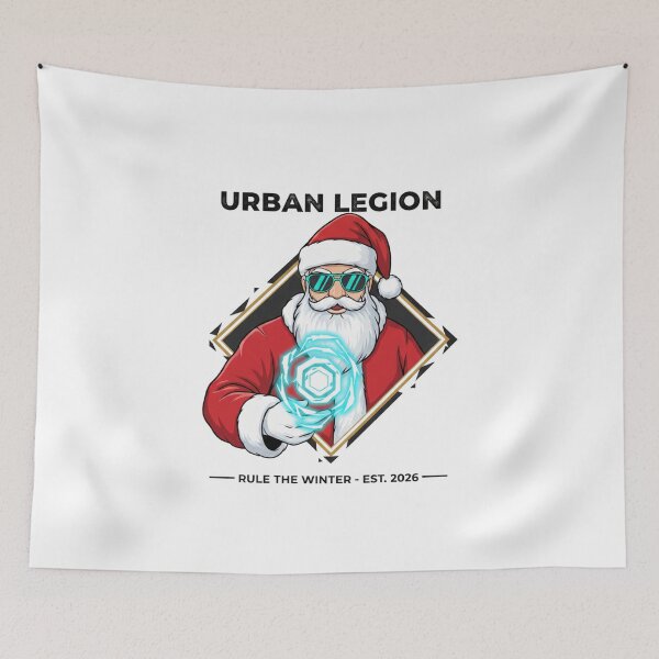 Item preview, Urban Legion Santa - Modern Christmas Streetwear Edition designed and sold by AresForge.