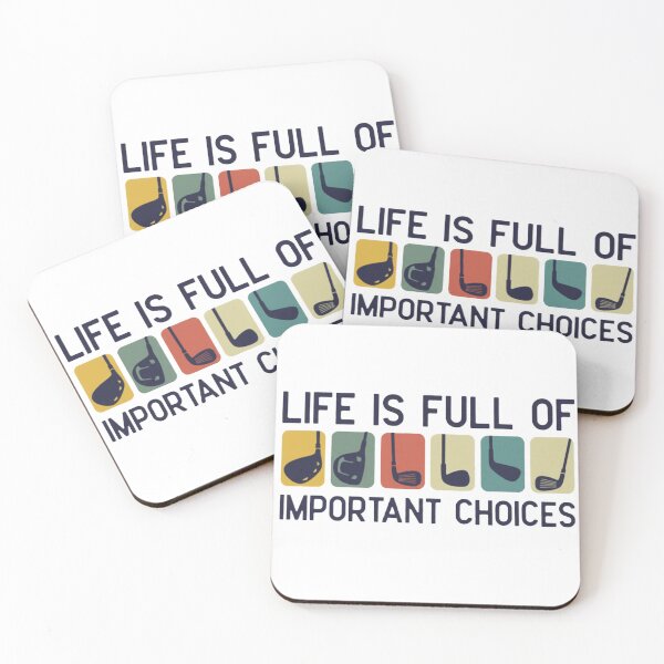 Item preview, Life Is Full of Important Choices Funny Golf Design designed and sold by tarzbol.