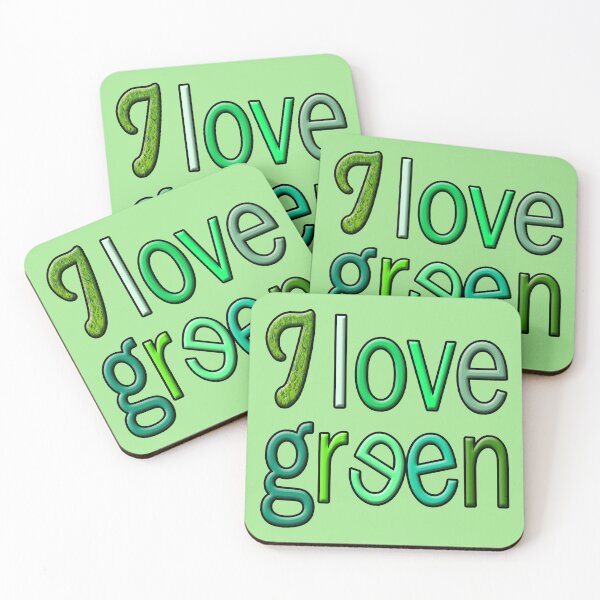 Item preview, I love green designed and sold by poupoune.