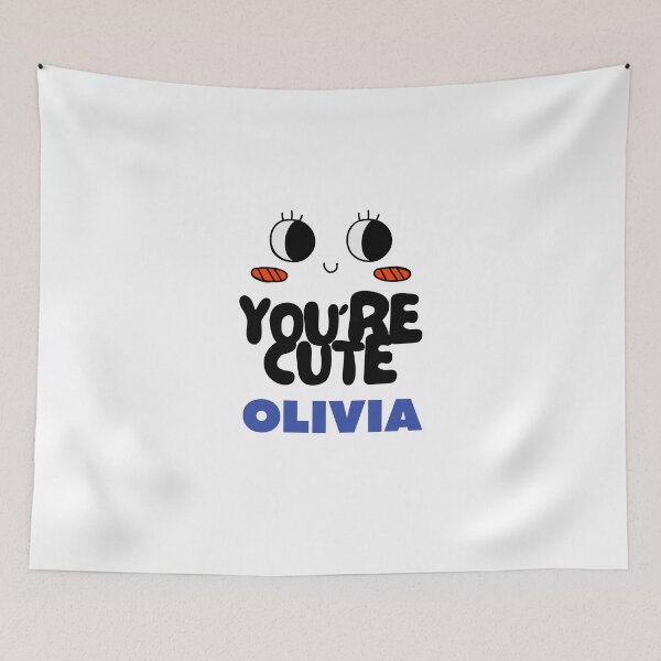 Item preview, Olivia Name – Cute Spooky Eyes Minimal Halloween Design designed and sold by Graphic Therapist.