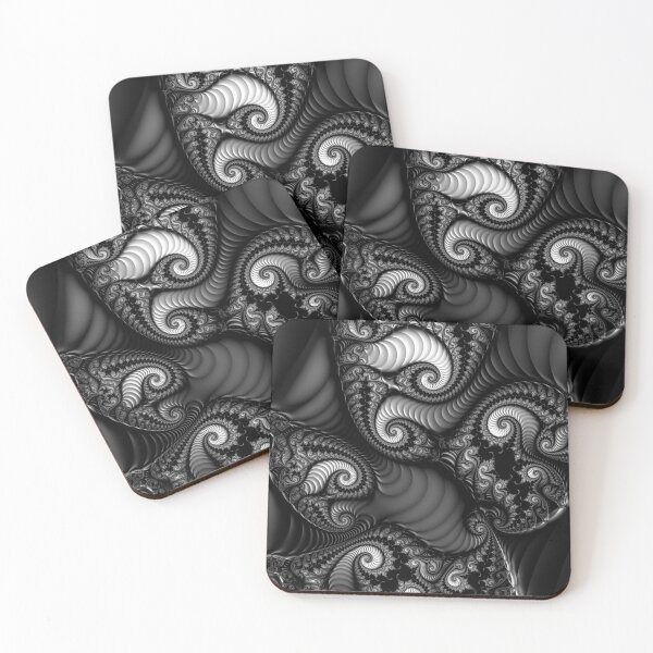 Item preview, Greyscale Paisley Fractal  designed and sold by Lizzy B.