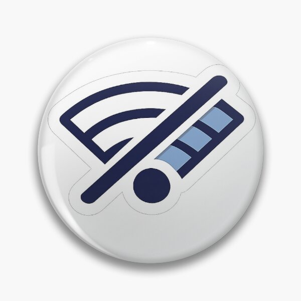 Item preview, No Signal WiFi Sticker — Focus Mode UI (Minimal) designed and sold by Ipzard1.