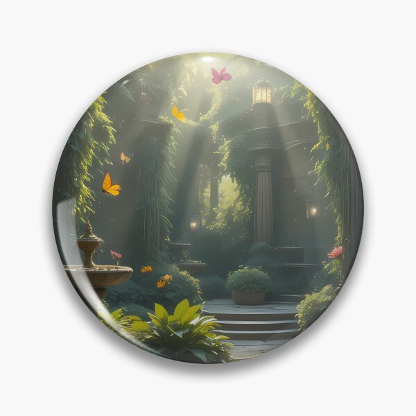 Item preview, Enchanted Garden Vibrant Flowers Butterflies Love Peace designed and sold by ART ATTACK ZONE.